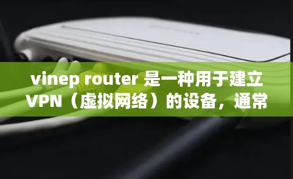 vinep router 是一种用于建立VPN（虚拟网络）的设备，通常指在互联网上建立和管理VPN连接的网络设备。以下是关于 VPN router 的一些关键信息