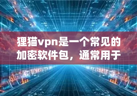 狸猫vpn是一个常见的加密软件包，通常用于加密文件和数据。如果你指的是安兔温控器（安兔温控器S系列）的加密功能，那么安兔温控器S系列是一款专门用于加密和解密数据的软件包