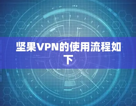 坚果VPN的使用流程如下 坚果VPN的使用流程如下