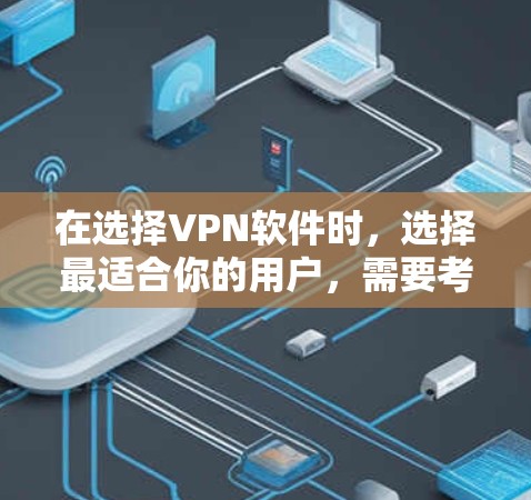 在选择VPN软件时，选择最适合你的用户，需要考虑多方面因素，包括安全性、易用性、价格、配置要求以及用户的具体需求。以下是一些综合考虑的推荐