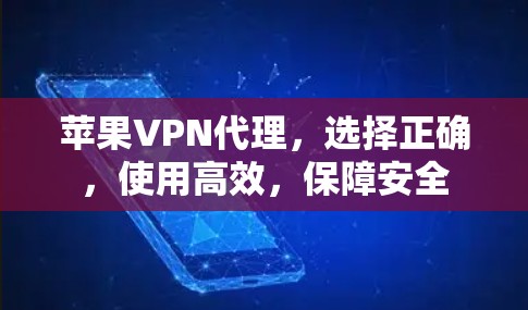 苹果VPN代理，选择正确，使用高效，保障安全