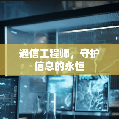 通信工程师，守护信息的永恒