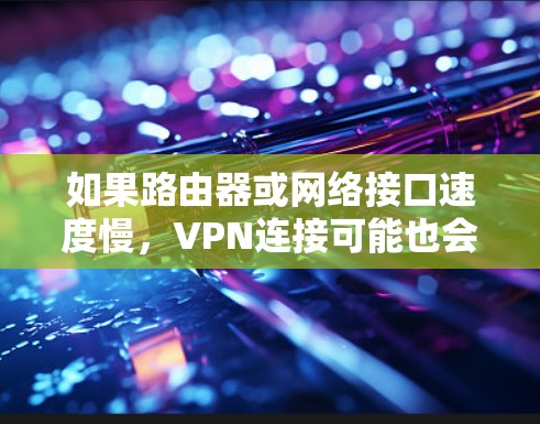 如果路由器或网络接口速度慢，VPN连接可能也会变慢，甚至无法完成。因此，确保路由器和网络设备的性能是使用VPN前的重要一步