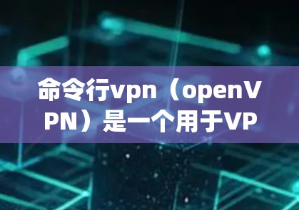 命令行vpn（openVPN）是一个用于VPN连接的命令行工具。它允许用户在命令行环境中创建和管理虚拟网络环境。以下是关于命令行vpn的详细信息