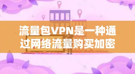 流量包VPN是一种通过网络流量购买加密货币来加密数据的方案。以下是对其的详细分析