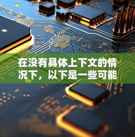 在没有具体上下文的情况下,以下是一些可能的解释和解决方案 在没有具体上下文的情况下,以下是一些可能的解释和解决方案