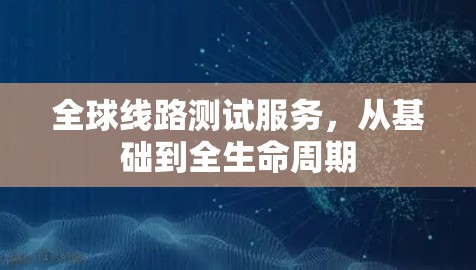 全球线路测试服务,从基础到全生命周期 全球线路测试服务,从基础到全生命周期