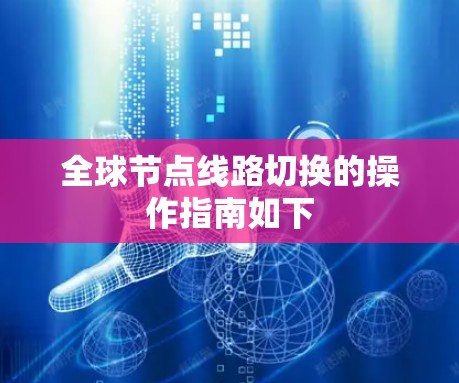 全球节点线路切换的操作指南如下