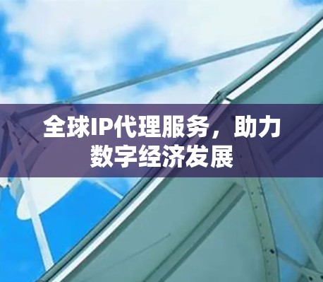 全球IP代理服务,助力数字经济发展