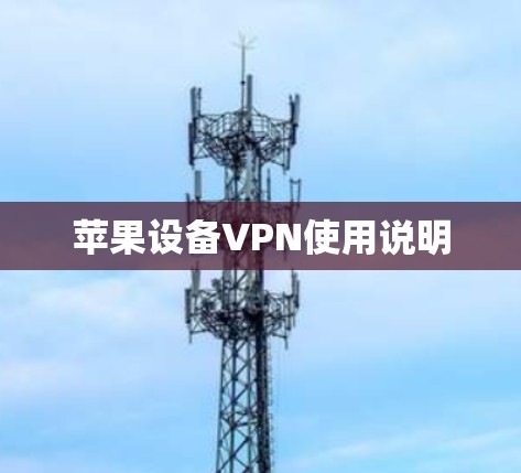 苹果设备VPN使用说明