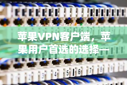 苹果VPN客户端,苹果用户首选的选择—探索苹果构建的VPN生态系统