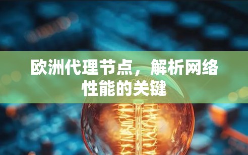 欧洲代理节点,解析网络性能的关键