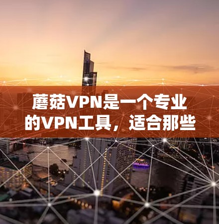 蘑菇VPN是一个专业的VPN工具，适合那些需要安全连接互联网的用户。以下是一步步的使用指南