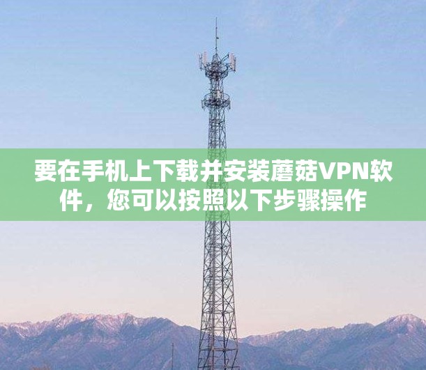 要在手机上下载并安装蘑菇VPN软件，您可以按照以下步骤操作
