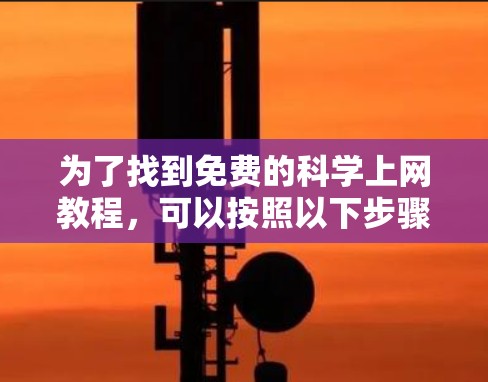 为了找到免费的科学上网教程，可以按照以下步骤进行