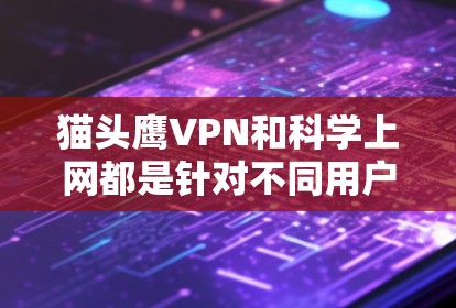猫头鹰VPN和科学上网都是针对不同用户设计的VPN工具,各有其独特的适用场景和功能。以下是对两者的主要区别和适用场景的总结 猫头鹰VPN和科学上网都是针对不同用户设计的VPN工具,各有其独特的适用场景和功能。以下是对两者的主要区别和适用场景的总结