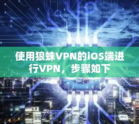 使用狼蛛VPN的iOS端进行VPN,步骤如下 使用狼蛛VPN的iOS端进行VPN,步骤如下