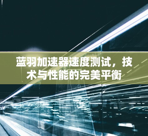 蓝羽加速器速度测试，技术与性能的完美平衡