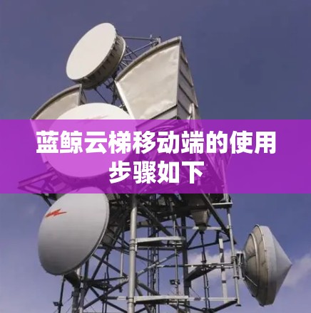 蓝鲸云梯移动端的使用步骤如下 蓝鲸云梯移动端的使用步骤如下