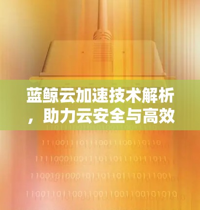 蓝鲸云加速技术解析,助力云安全与高效运行 蓝鲸云加速技术解析,助力云安全与高效运行