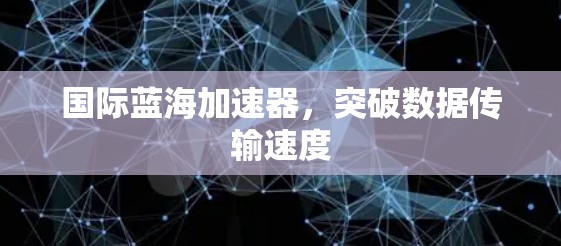 国际蓝海加速器，突破数据传输速度