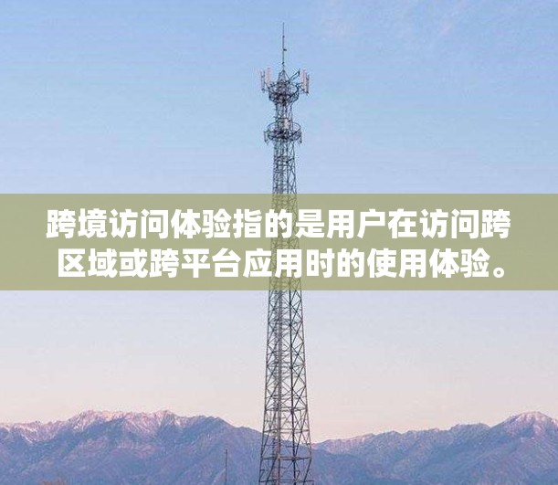 跨境访问体验指的是用户在访问跨区域或跨平台应用时的使用体验。这种体验可能受到网络、应用和系统性能的影响，以及跨地域访问方式的优化。以下是一些关于跨境访问体验的要点和建议