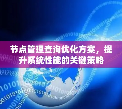 节点管理查询优化方案，提升系统性能的关键策略