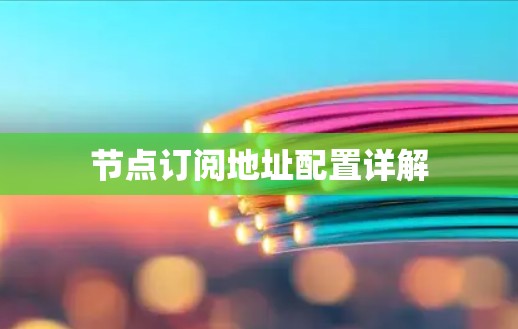 节点订阅地址配置详解