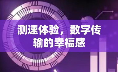 测速体验,数字传输的幸福感
