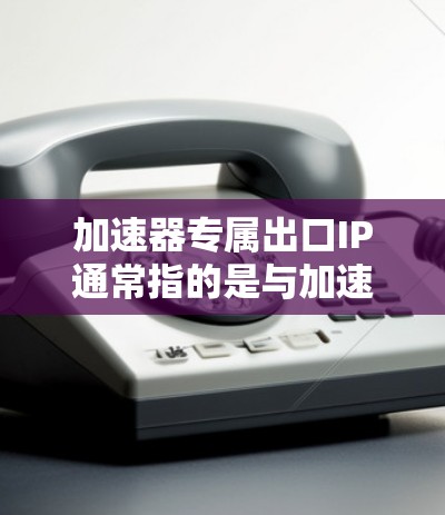 加速器专属出口IP通常指的是与加速器相关的国际专利、商标、认证等。如果您需要获取或申请相关知识产权,建议您详细说明您的需求,以便提供更准确的建议。以下是一些可能的领域及相关的知识产权申请