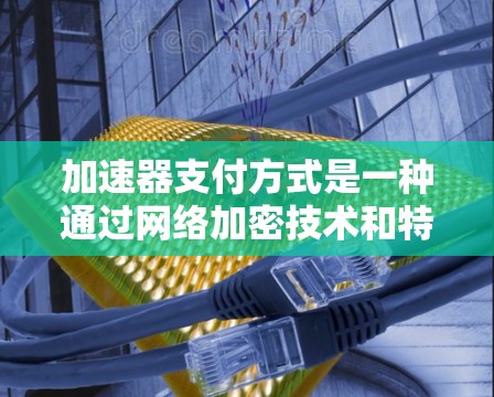 加速器支付方式是一种通过网络加密技术和特定的加速器设备来提升支付速度和安全性的一种支付方式,主要适用于特定的移动支付和网络支付场景。以下是对加速器支付方式的详细总结