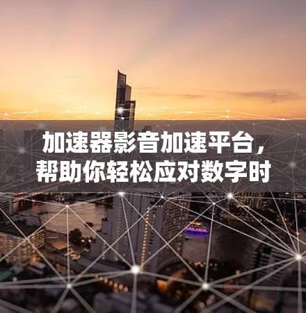 加速器影音加速平台,帮助你轻松应对数字时代的速度与效率挑战