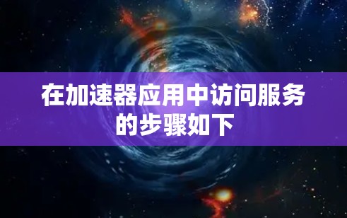 在加速器应用中访问服务的步骤如下
