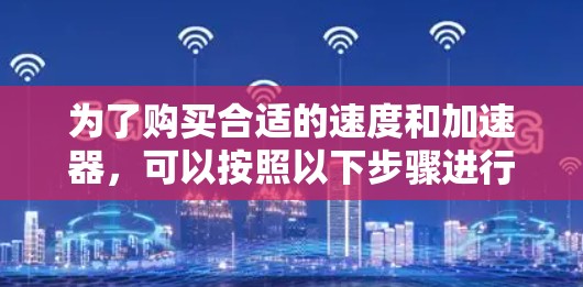 为了购买合适的速度和加速器,可以按照以下步骤进行