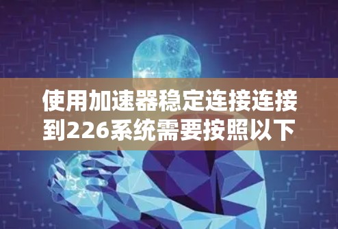 使用加速器稳定连接连接到226系统需要按照以下步骤进行